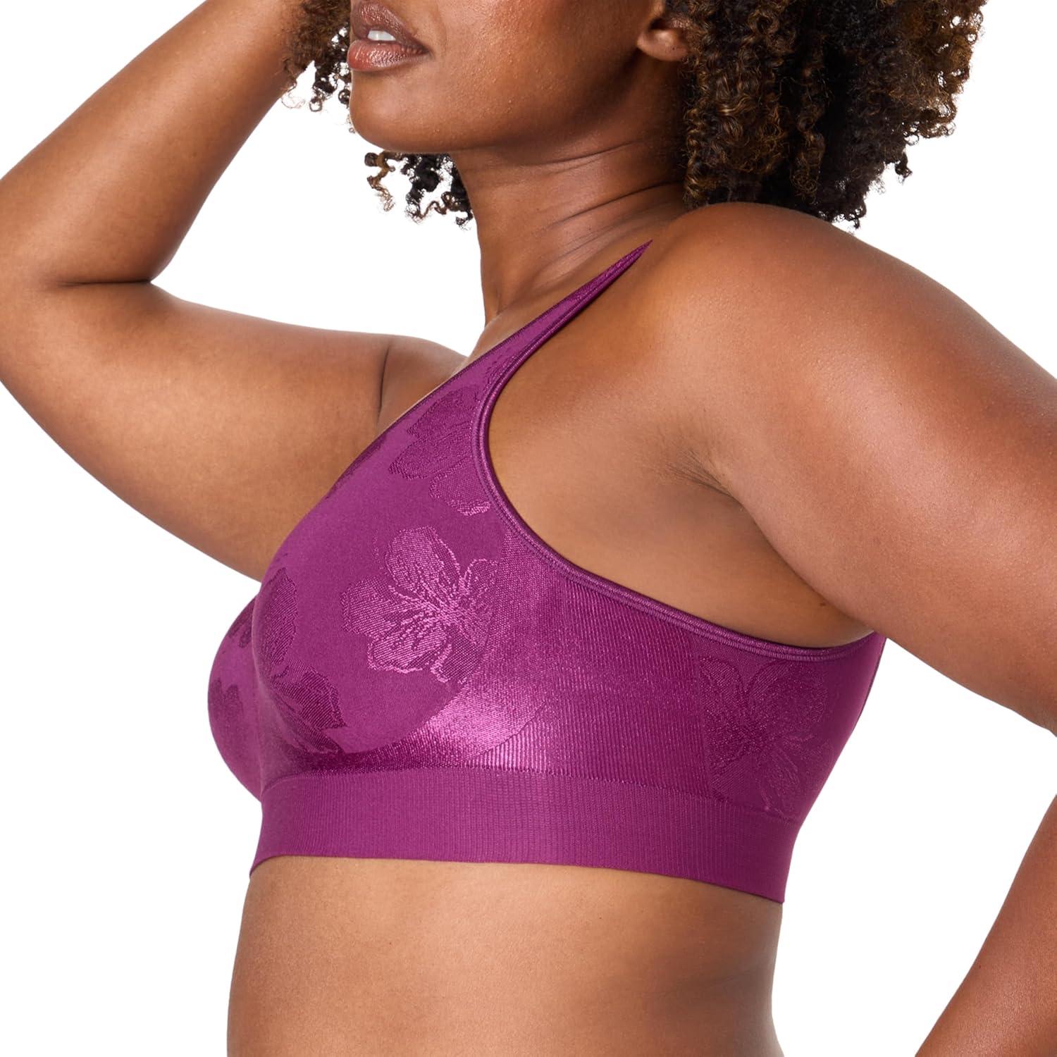 imageBali Womens Wireless Bra Comfort Revolution for Women Targeted Shaping Seamless Full CoverageAutumn Orchid Tropic