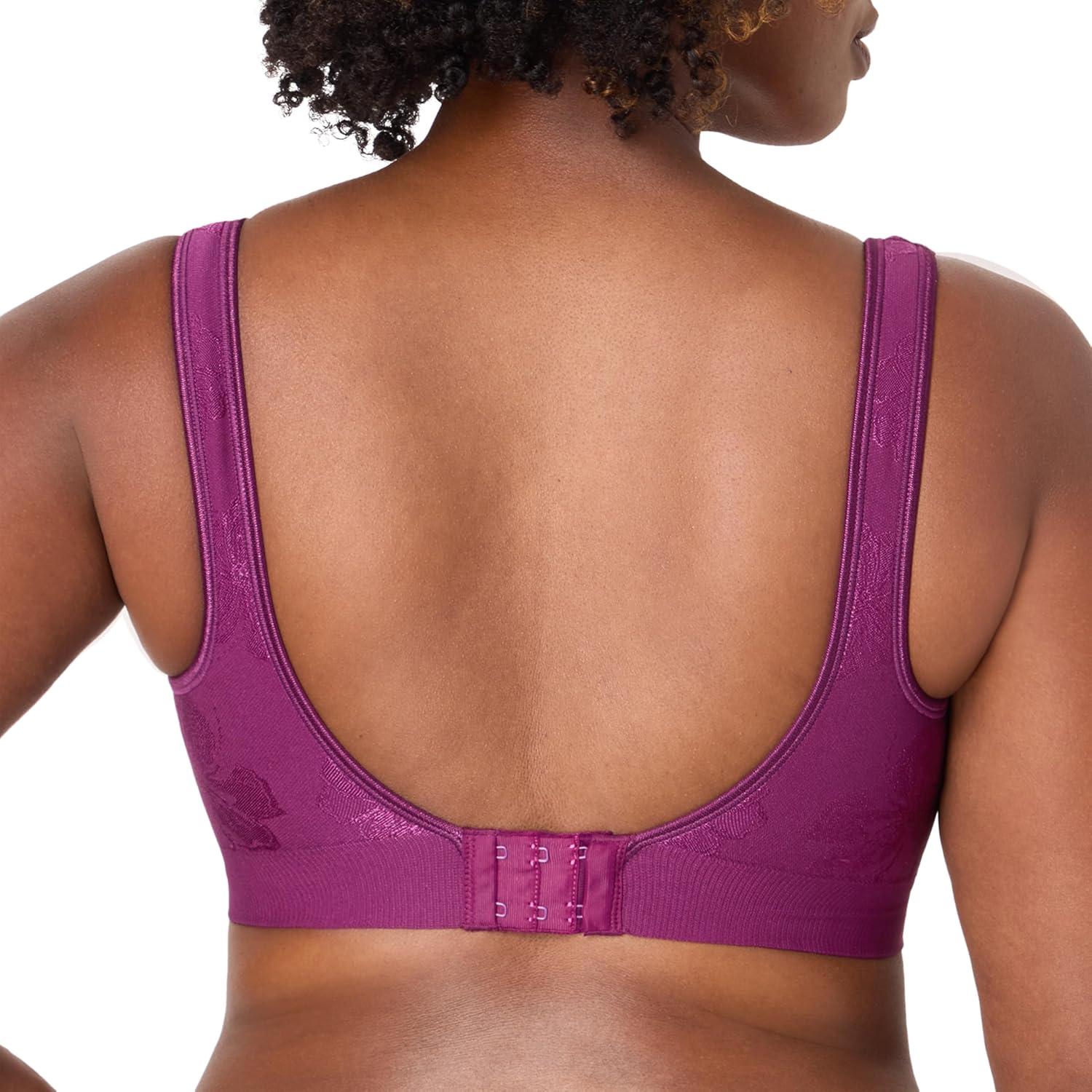 imageBali Womens Wireless Bra Comfort Revolution for Women Targeted Shaping Seamless Full CoverageAutumn Orchid Tropic
