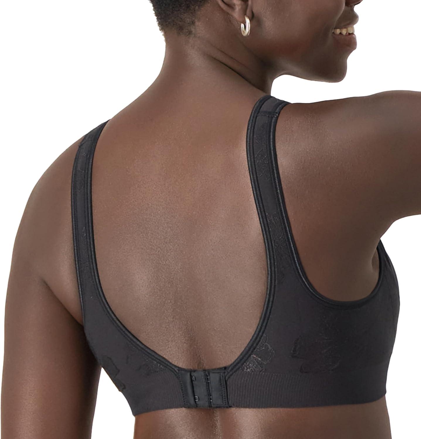 imageBali Womens Wireless Bra Comfort Revolution for Women Targeted Shaping Seamless Full CoverageBlack Tropic