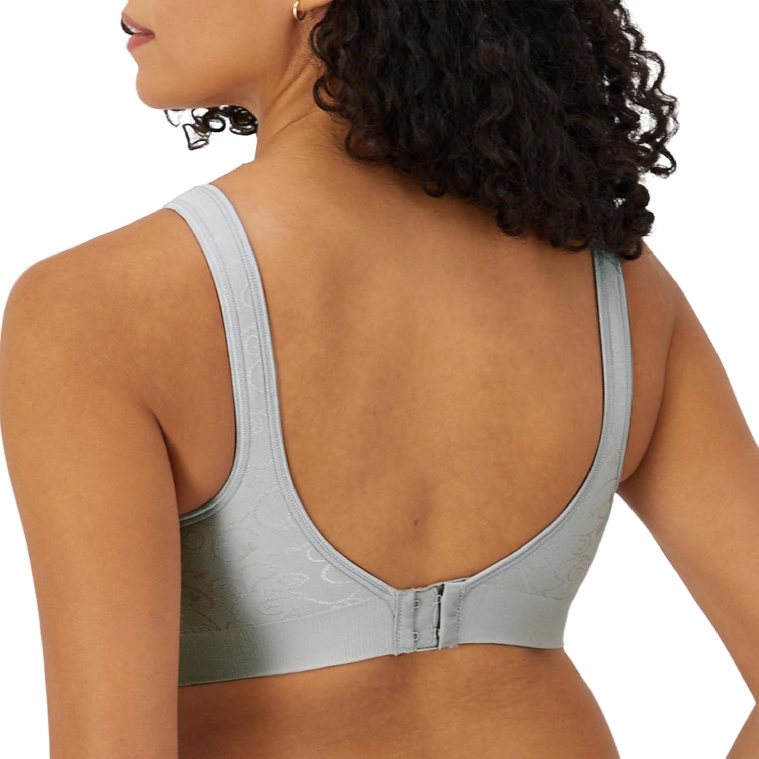 imageBali Womens Wireless Bra Comfort Revolution for Women Targeted Shaping Seamless Full CoverageCrystal Grey Swirl