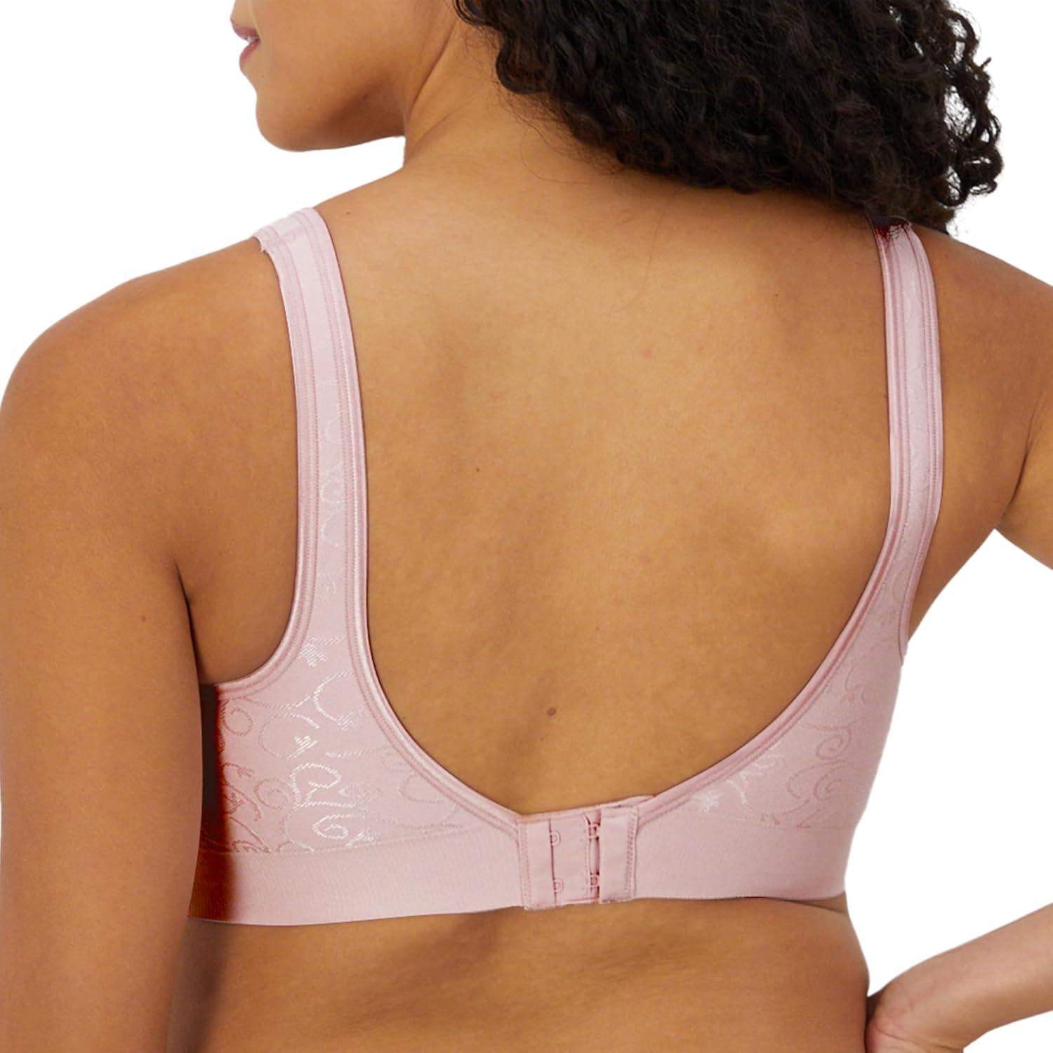 imageBali Womens Wireless Bra Comfort Revolution for Women Targeted Shaping Seamless Full CoverageHush Pink Swirl