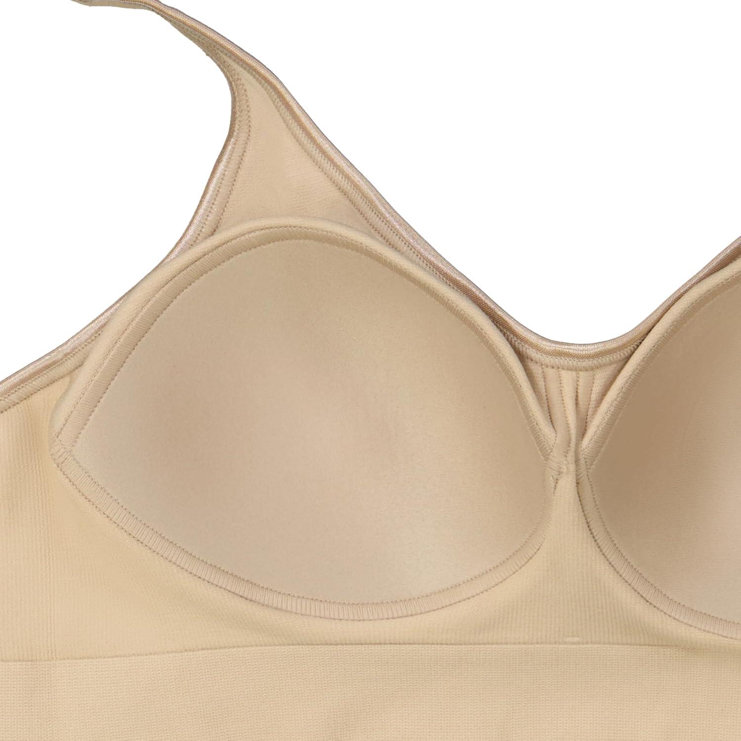 imageBali Womens Wireless Bra Comfort Revolution for Women Targeted Shaping Seamless Full CoverageNude