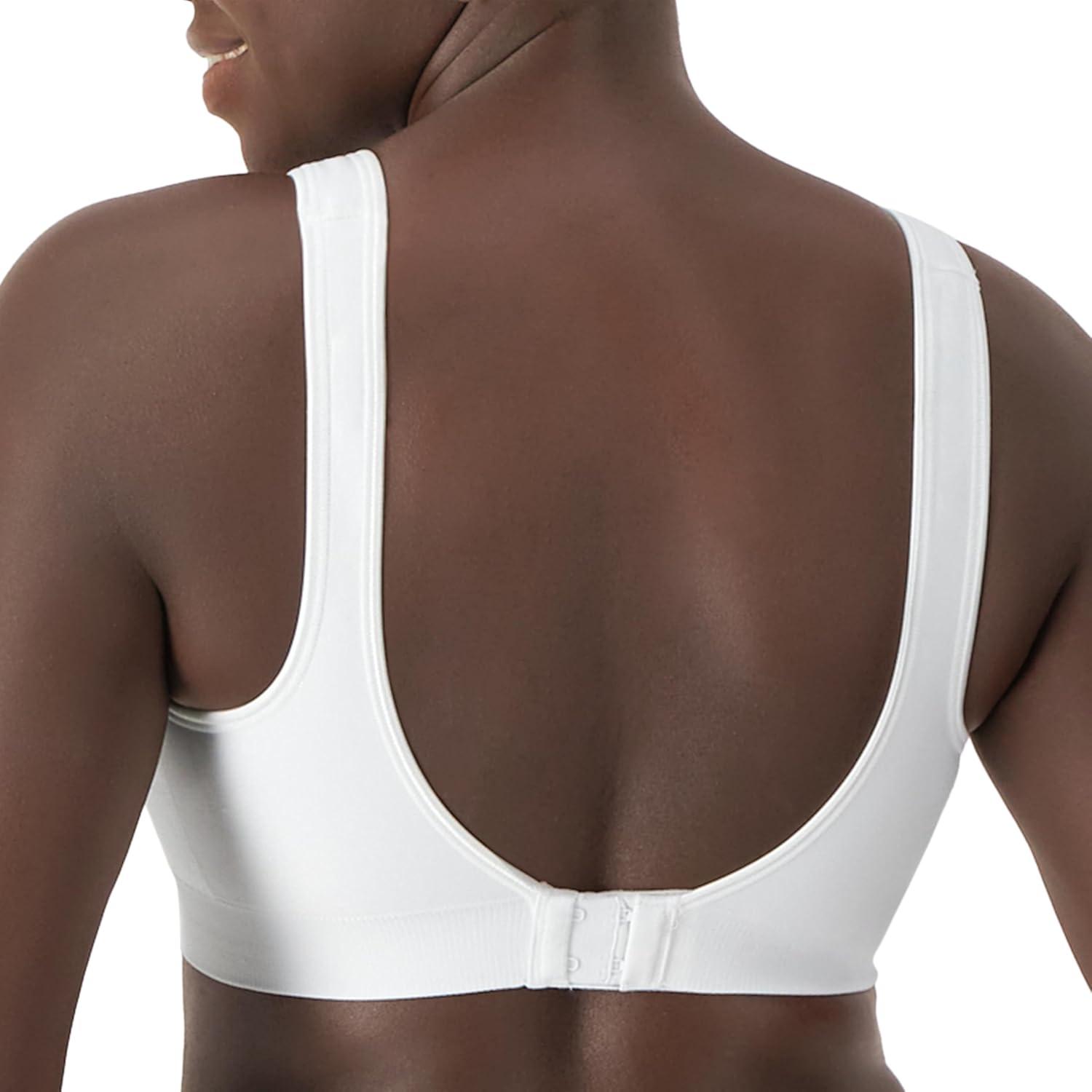 imageBali Womens Wireless Bra Comfort Revolution for Women Targeted Shaping Seamless Full CoverageWhite