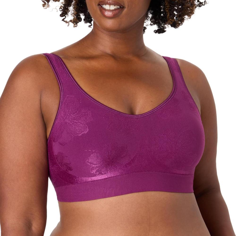 imageBali Womens Wireless Bra Comfort Revolution for Women Targeted Shaping Seamless Full CoverageAutumn Orchid Tropic