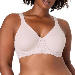 Bali Womens Minimizer Bra, Breathe Underwire S for Women, Full Coverage for Large Bust, Most Comfortable(Gloss)