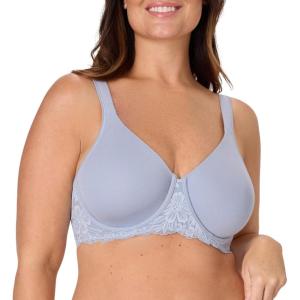 Bali Womens Minimizer Bra, Breathe Underwire S for Women, Full Coverage for Large Bust, Most Comfortable(Silver Satin)