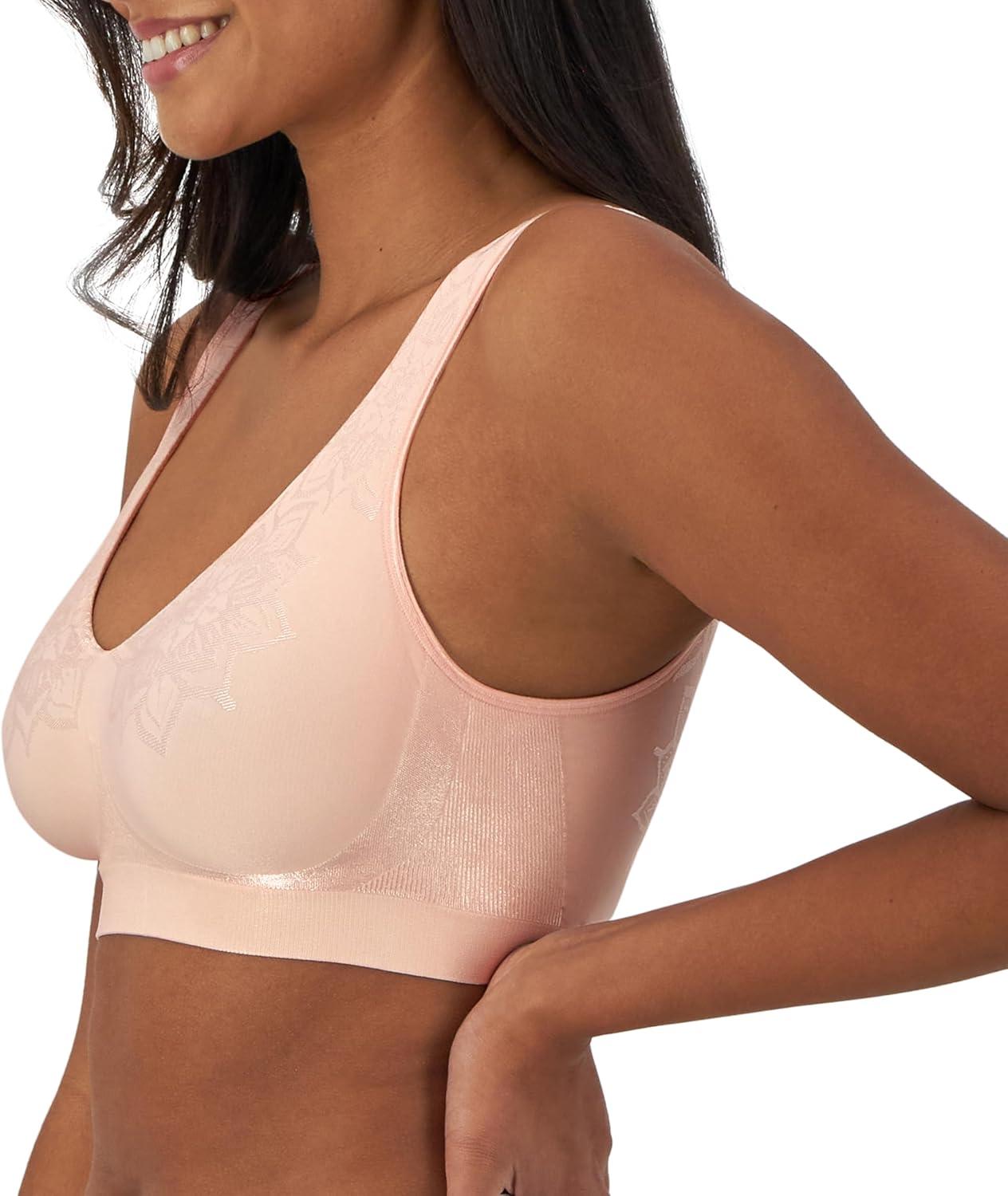 imageBali Womens Wireless Bra Comfort Revolution Seamless TShirt Bras for Women ComfortFlex FitLight Buff Aztec