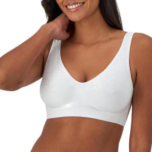 Bali Women’s Wireless Bra, Comfort Revolution Seamless T-Shirt Bras for Women, ComfortFlex Fit(White Aztec)
