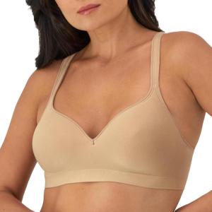 Bali Women’s Wireless Bra DF3463, Comfort Revolution Full-Coverage Bras for Women, Moisture-Wicking, Wirefree(Nude)