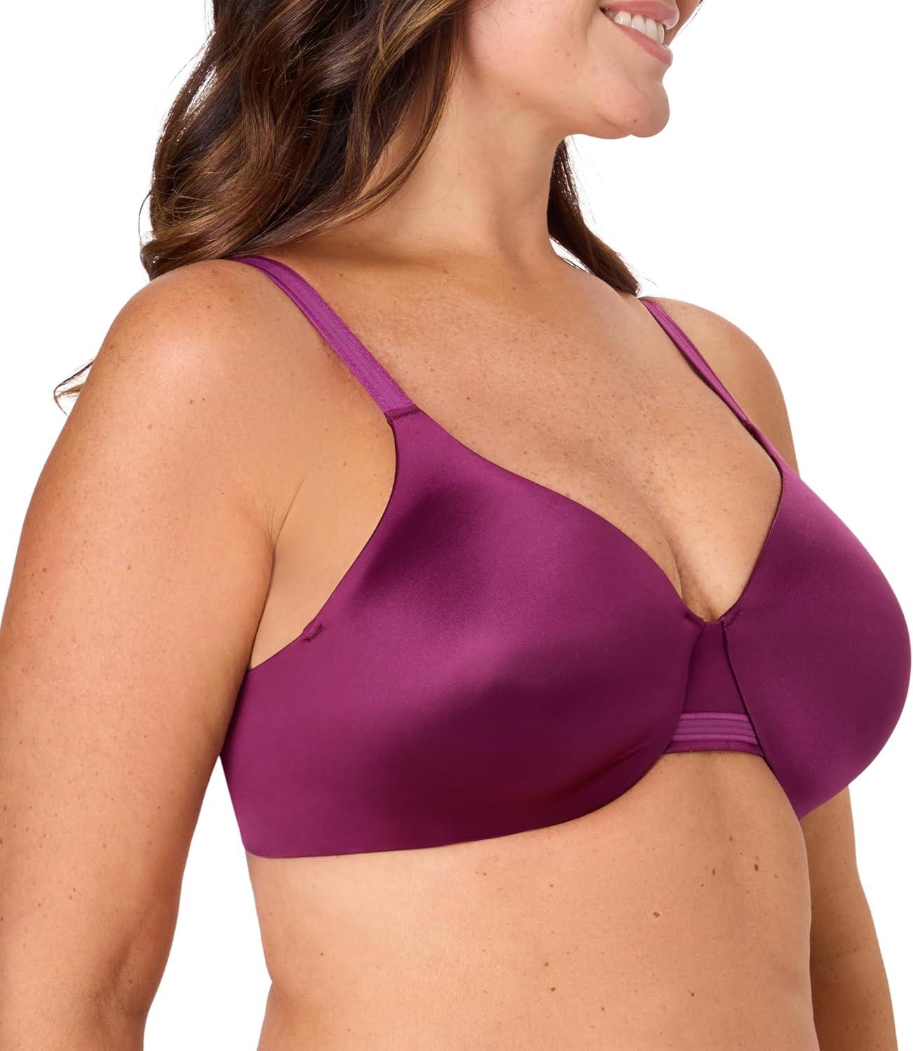 imageBali Womens Underwire Bra DF3W11 One Smooth U BackSmoothing Bras for Women Concealing Full CoverageAutumn Orchid