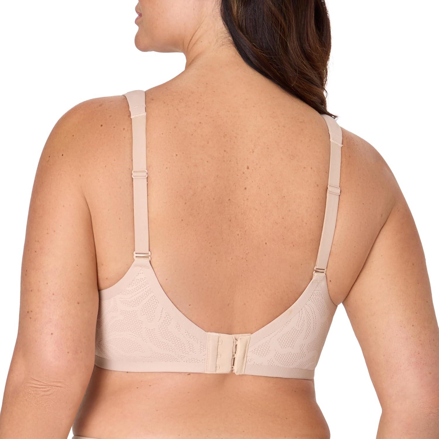 imageBali Womens Wireless Bra Coolest Smoothing Wireless Foam Bras for Women Moisture Wicking Full CoverageAlmond