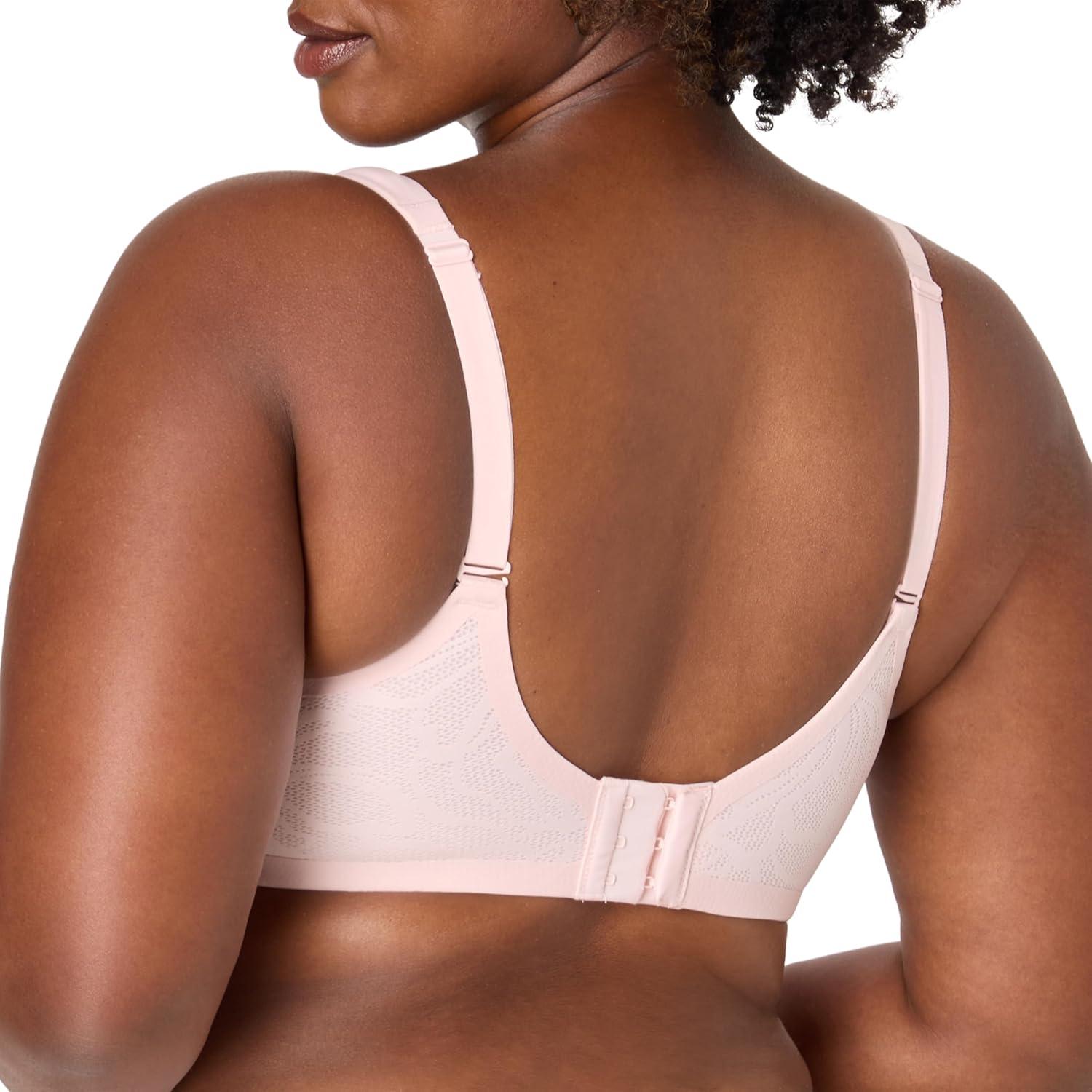 imageBali Womens Wireless Bra Coolest Smoothing Wireless Foam Bras for Women Moisture Wicking Full CoveragePink Pirouette