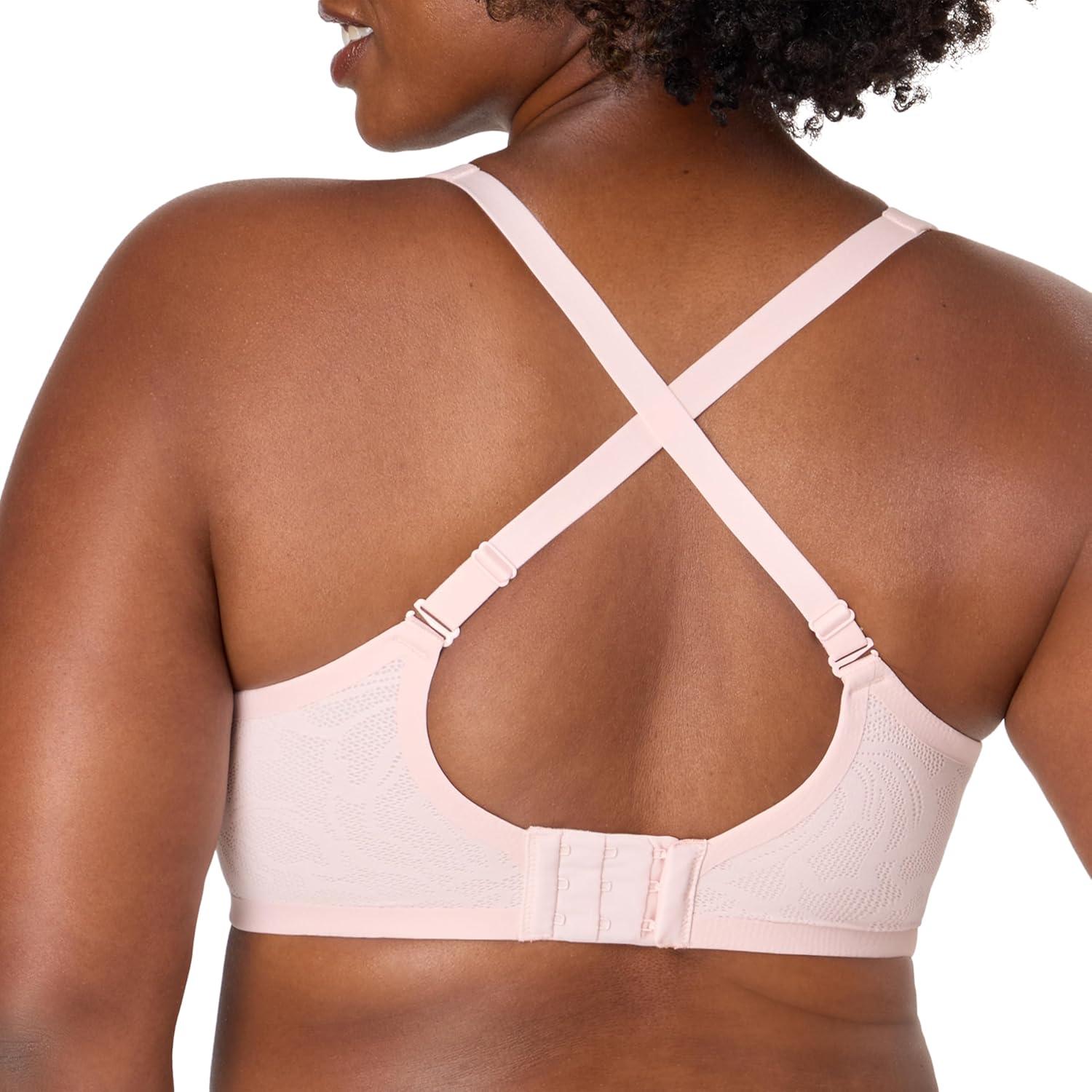 imageBali Womens Wireless Bra Coolest Smoothing Wireless Foam Bras for Women Moisture Wicking Full CoveragePink Pirouette