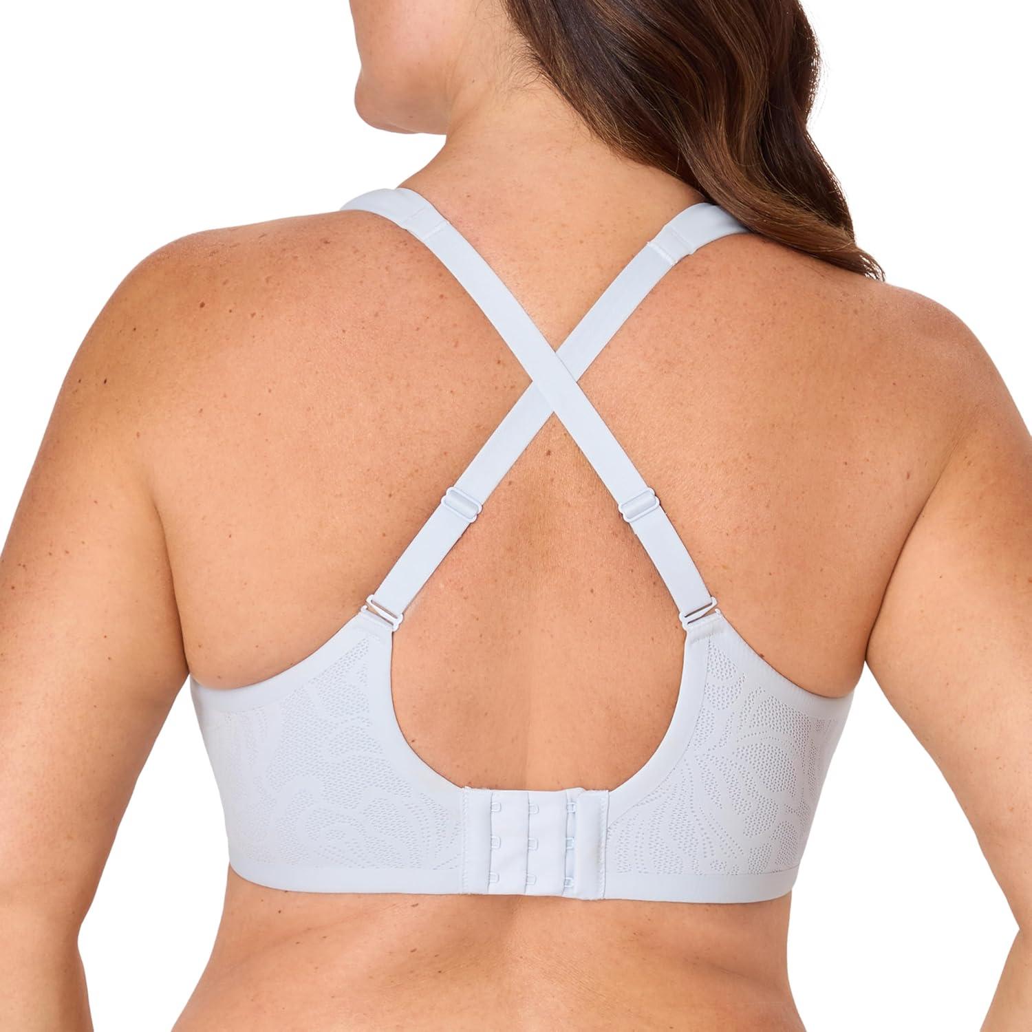 imageBali Womens Wireless Bra Coolest Smoothing Wireless Foam Bras for Women Moisture Wicking Full CoverageSalty Pepper Grey
