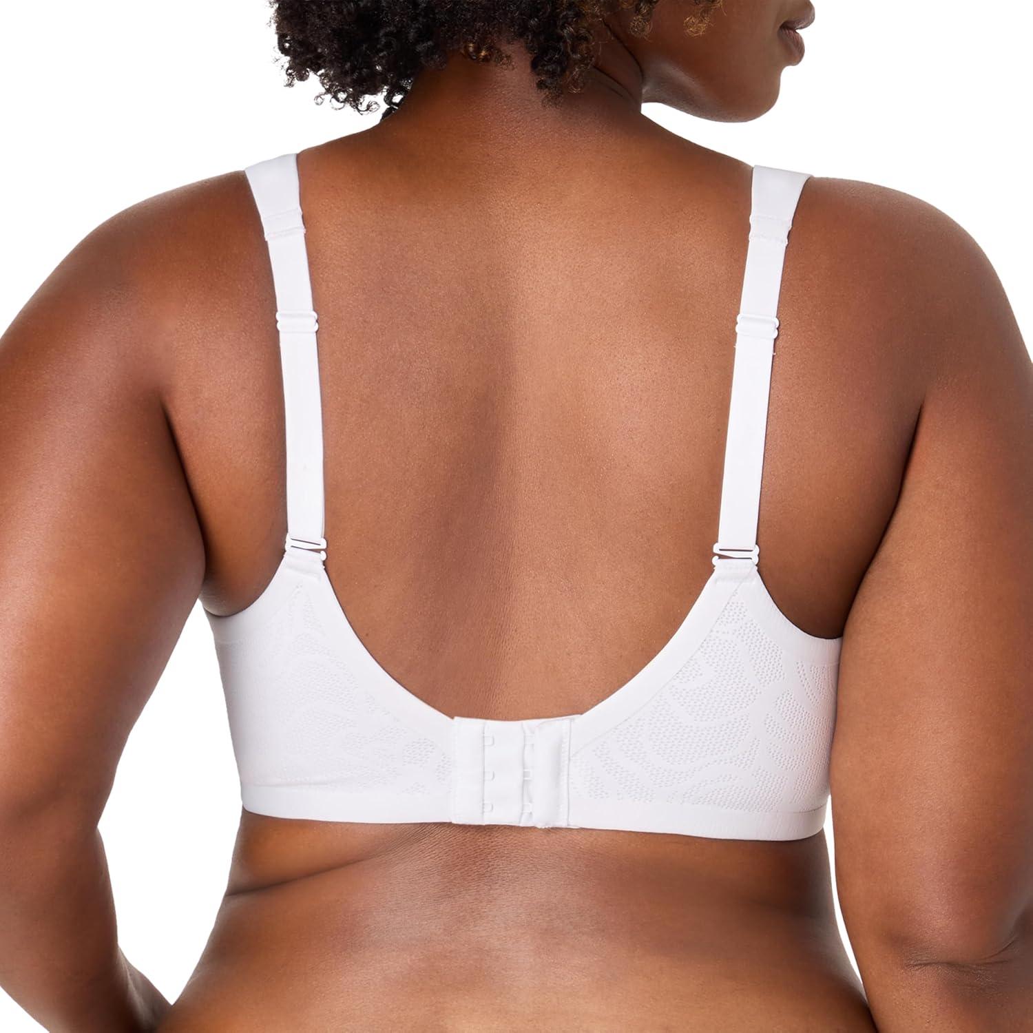 imageBali Womens Wireless Bra Coolest Smoothing Wireless Foam Bras for Women Moisture Wicking Full CoverageWhite