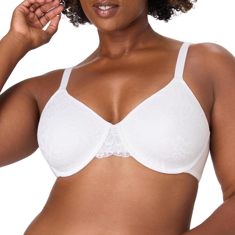 imageBali Womens Underwire Bra Breathe TShirt Bras for Women Full Coverage Padded Most Comfortable Cotton ModalWhite