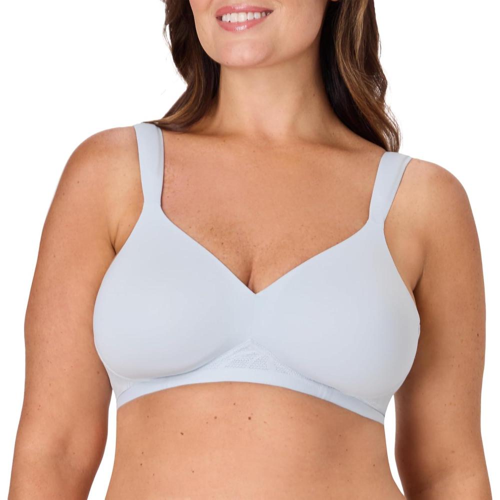 imageBali Womens Wireless Bra Coolest Smoothing Wireless Foam Bras for Women Moisture Wicking Full CoverageSalty Pepper Grey