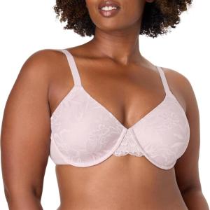 Bali Women’s Underwire Bra, Breathe T-Shirt Bras for Women, Full Coverage, Padded, Most Comfortable, Cotton Modal(Gloss)